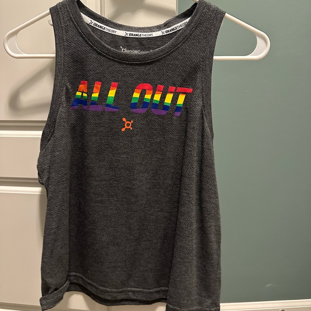 OTF OrangeTheory Pride All Out tank top